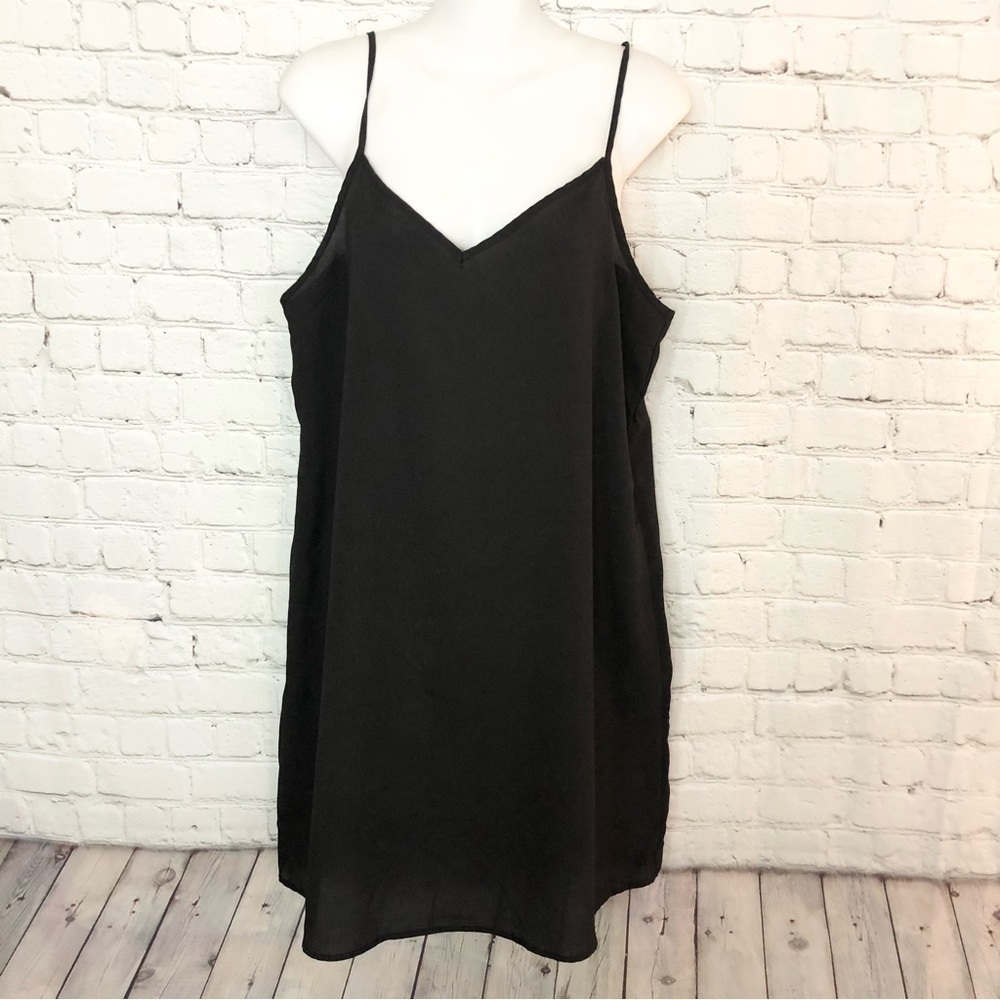 Black Sheer Spaghetti Strap Dress Small